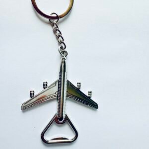 Luxury Aircraft Bottle Opener Keychain – Premium Alloy Souvenir