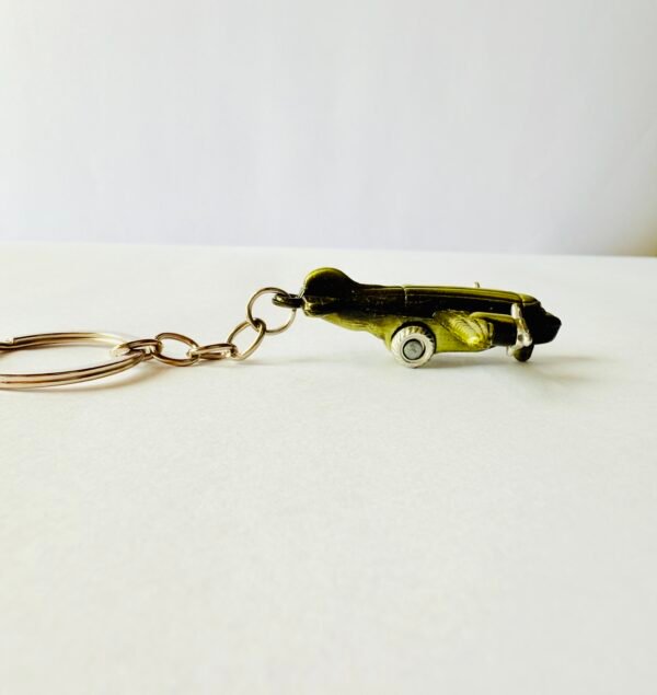 Vintage Brass Airplane Keychain – Perfect for Travel Lovers and Collectors - Image 3