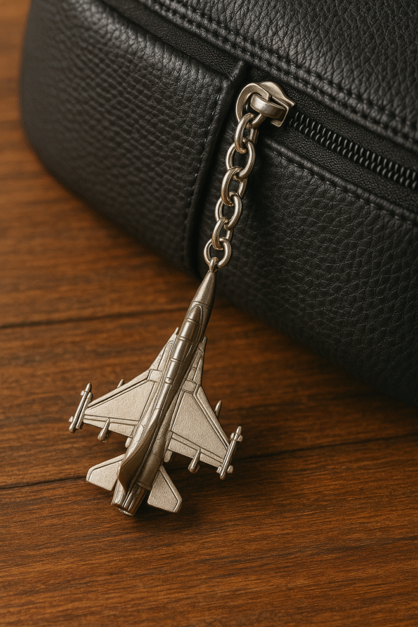 Premium Silver Fighter Jet Keychain – Luxury Edition - Image 2
