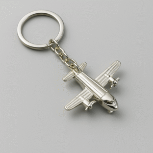 Premium Silver plated Airplane Keychains for Aviation Lovers